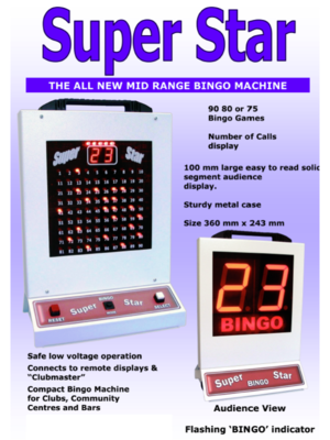 'Super Star' Bingo Machine