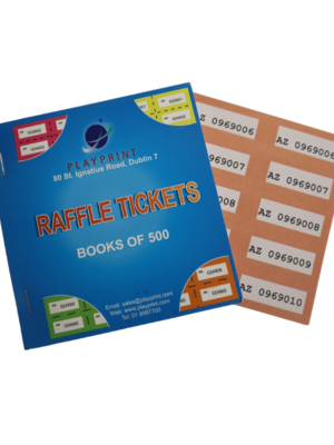 Raffle Tickets - Single Colour (Qty: 60 books per box)
