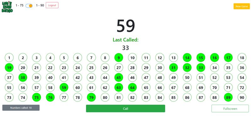 Bingo Digital Application (Rental)