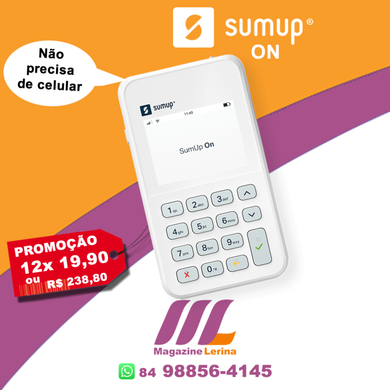 Maquininha de Cartão SumUp Modelo ON