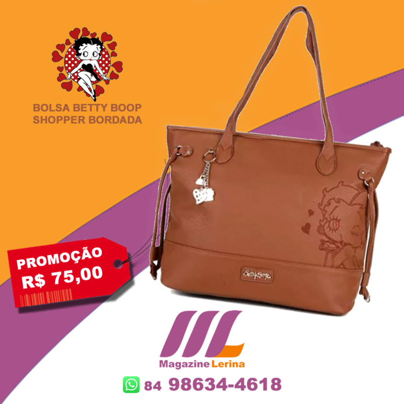 Bolsa BETTY BOOP Shooper Bordada