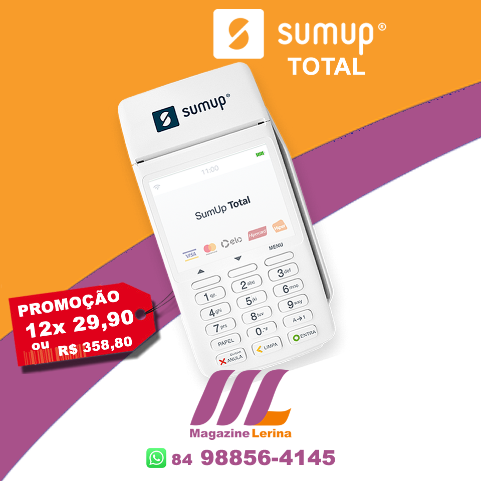 Maquininha de Cartão SumUp Modelo TOTAL