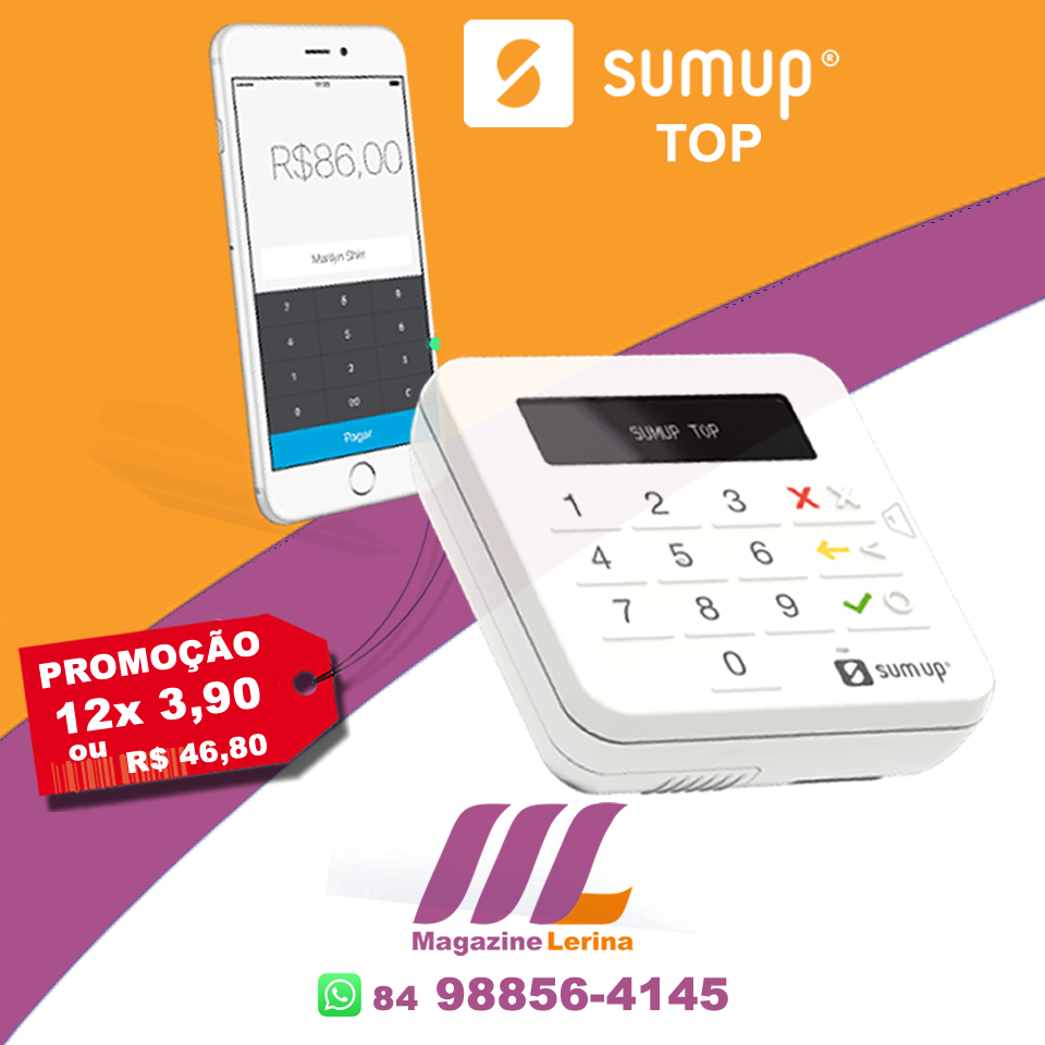 Maquininha de Cartão SumUp Modelo TOP
