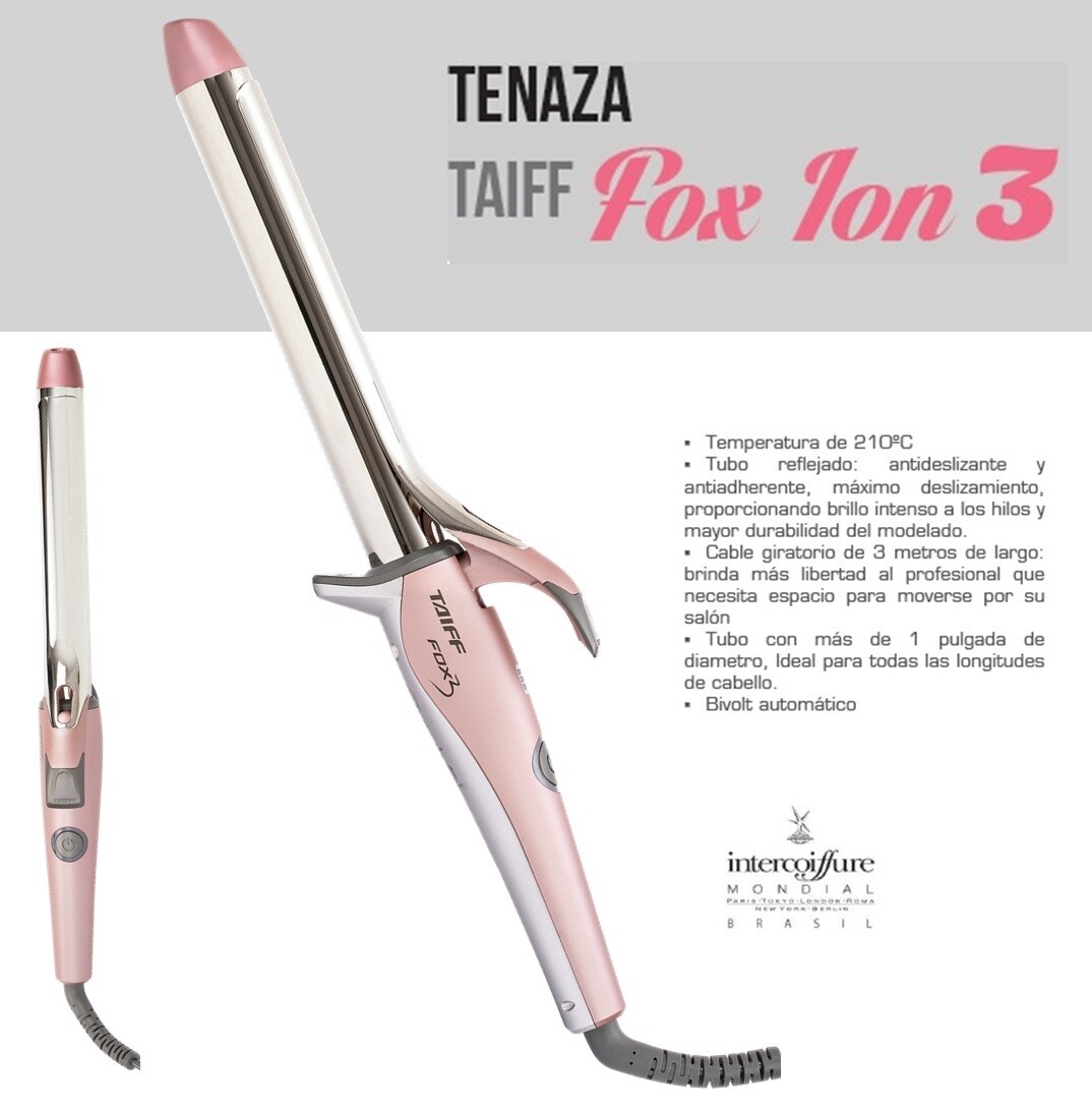 Tenaza para Cabello TAIFF Fox Ion 3