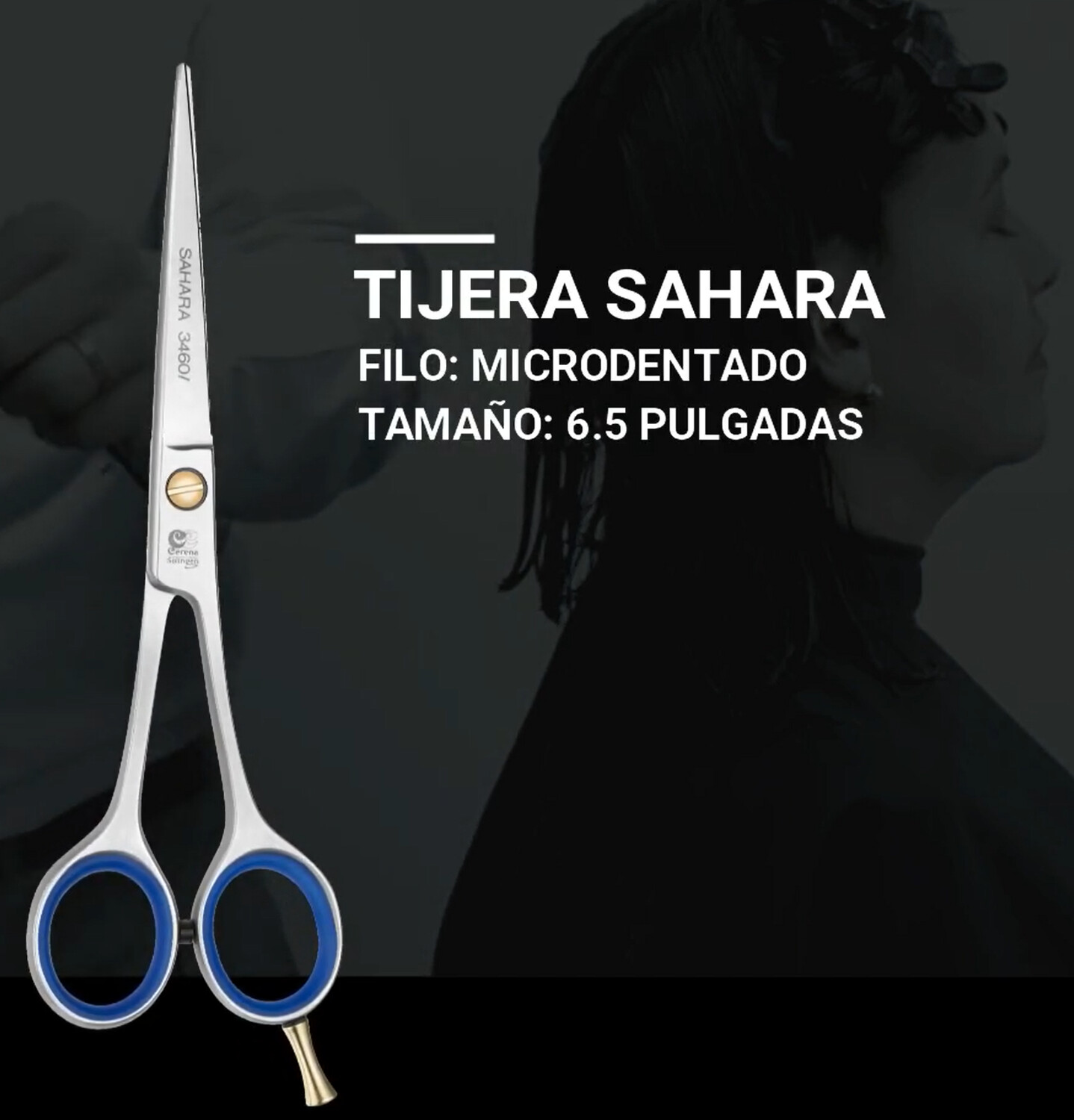 TIJERA CERENA SAHARA 6.5&quot; MICRODENTADA