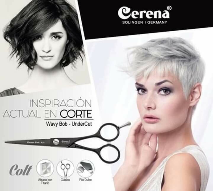 TIJERA CERENACOLT TITANIO 5.5&quot;NAVAJA
