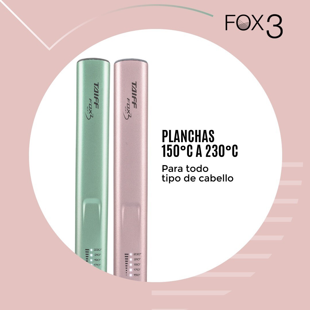 Plancha para Cabello TAIFF modelo Fox Ion 3