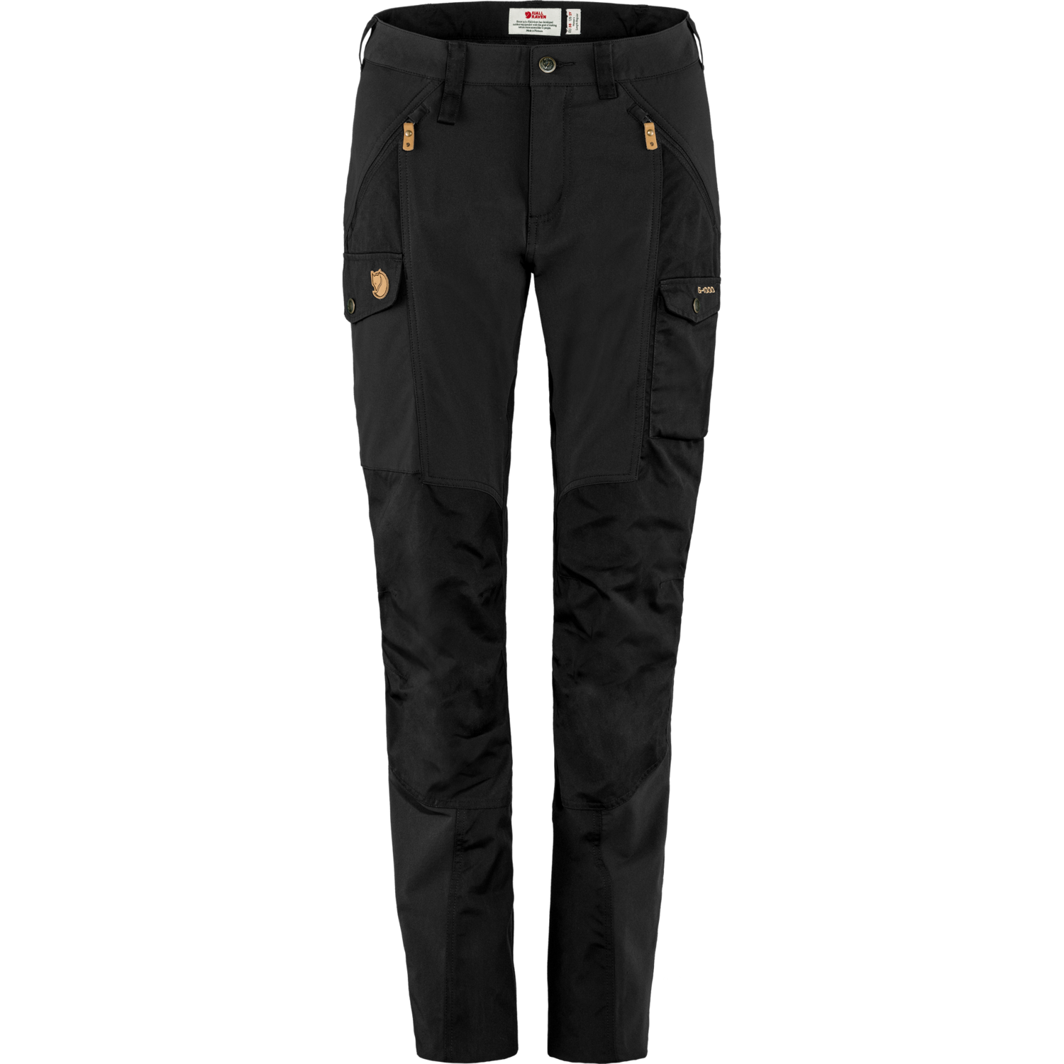 Fjäll Räven Nikka Curved Trousers Damen, Farbe: black, Größe: 38