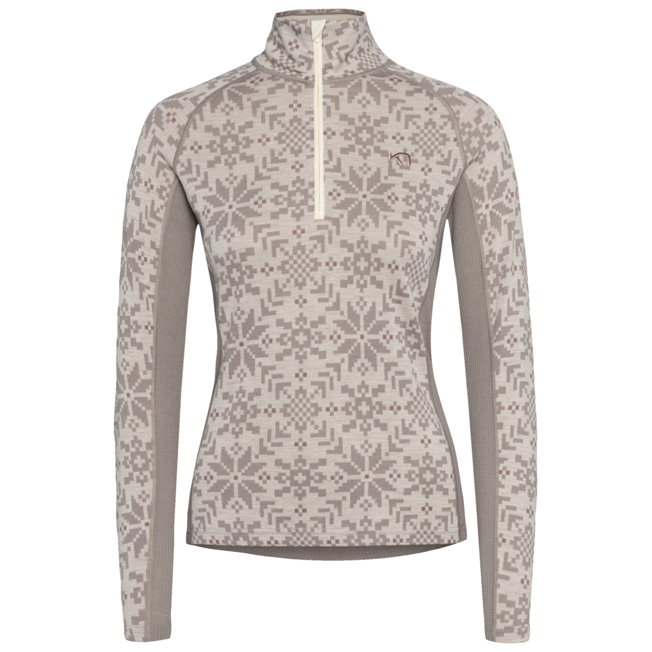 Kari Traa Edith Half Zip Damen, Farbe: WGREY, Größe: M
