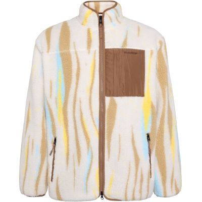 KnowledgeCottonApparel Loose fit nothern Lights zip fleece UNI