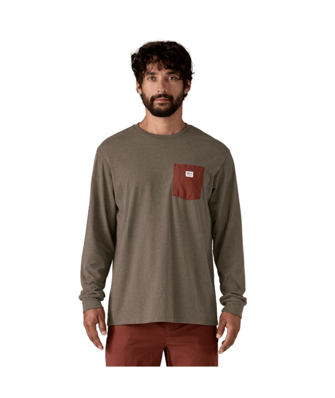 Patagonia L/S Shop Sticker Pocket Responsibili-Tee Patagonia L/S Shop Sticker Pocket Responsibili-Tee