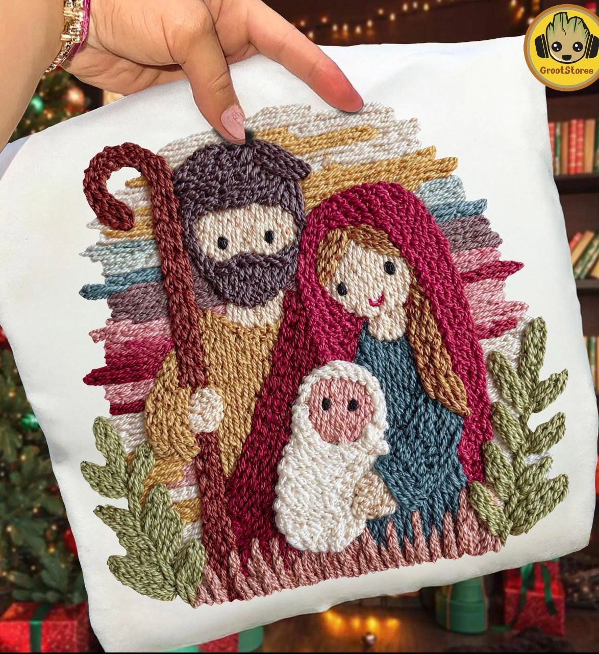 Nativity-faux yarn