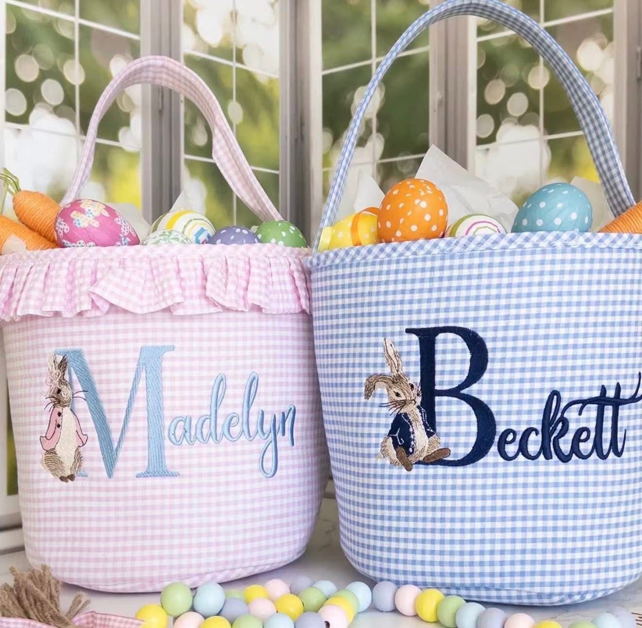 Embroidered Easter Basket