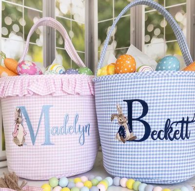 Embroidered Easter Basket