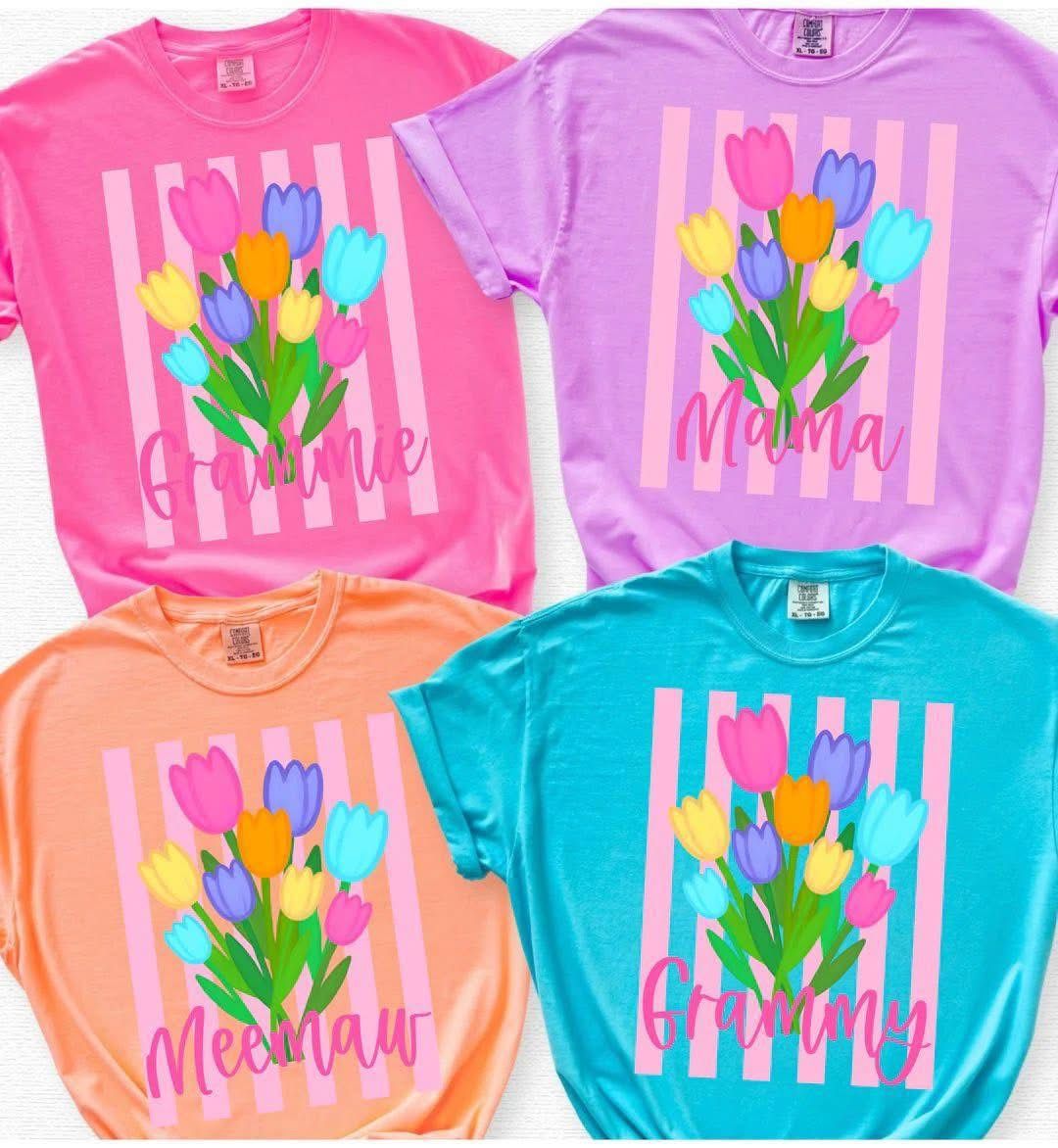 Custom Mother’s Day tees on comfort color