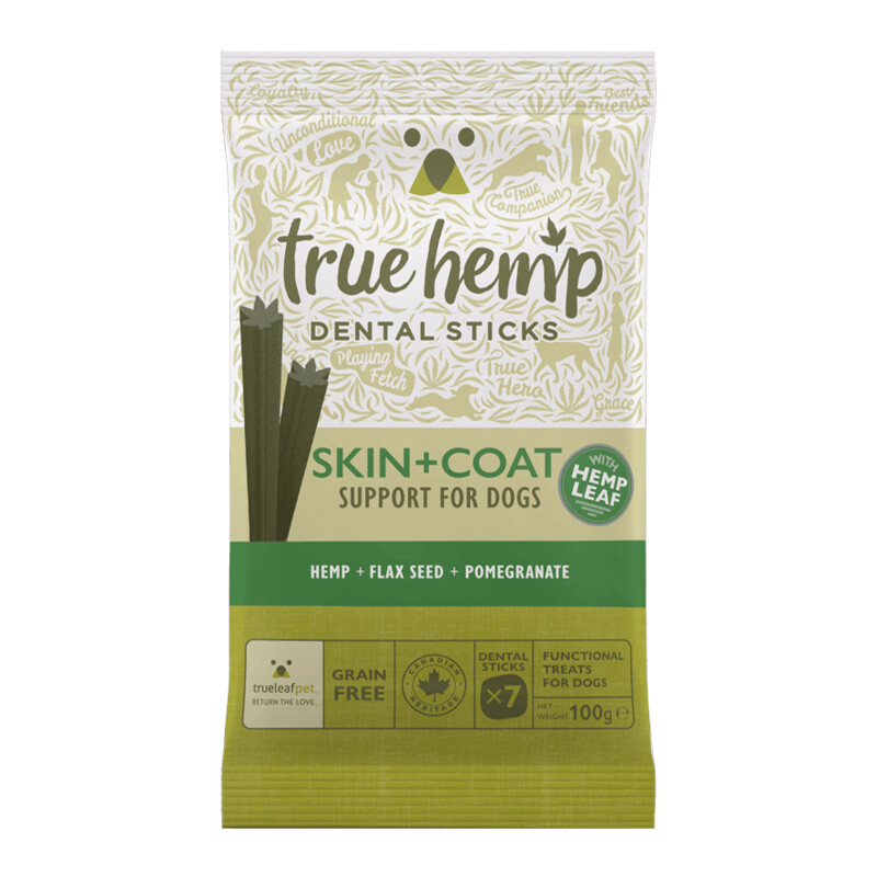 True Hemp Dog Dental Sticks Skin &amp; Coat