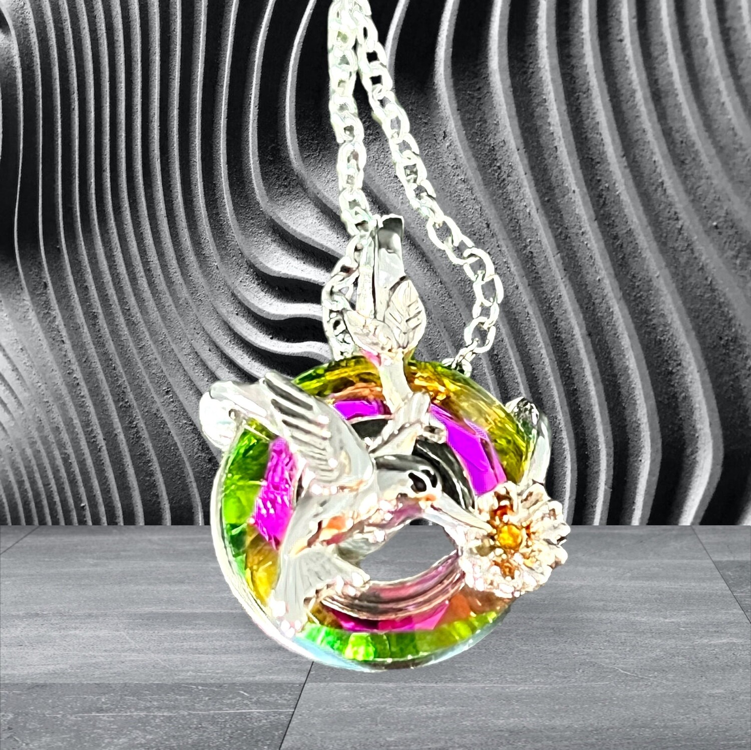 Mystic Topaz Humming Bird Memorial Jewerly
