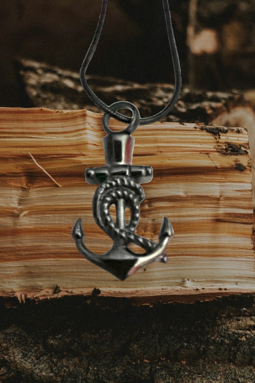 Anchor Stainless Steel Memorial Pendant