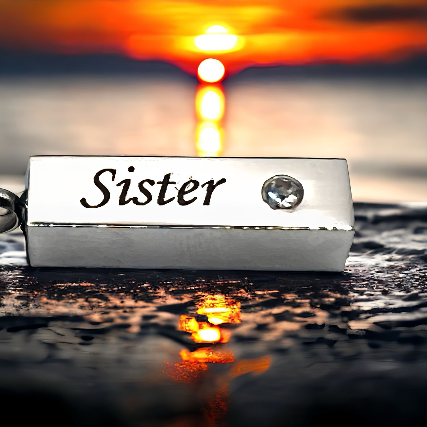Sister Stainless Steel Bar Urn /Crystal