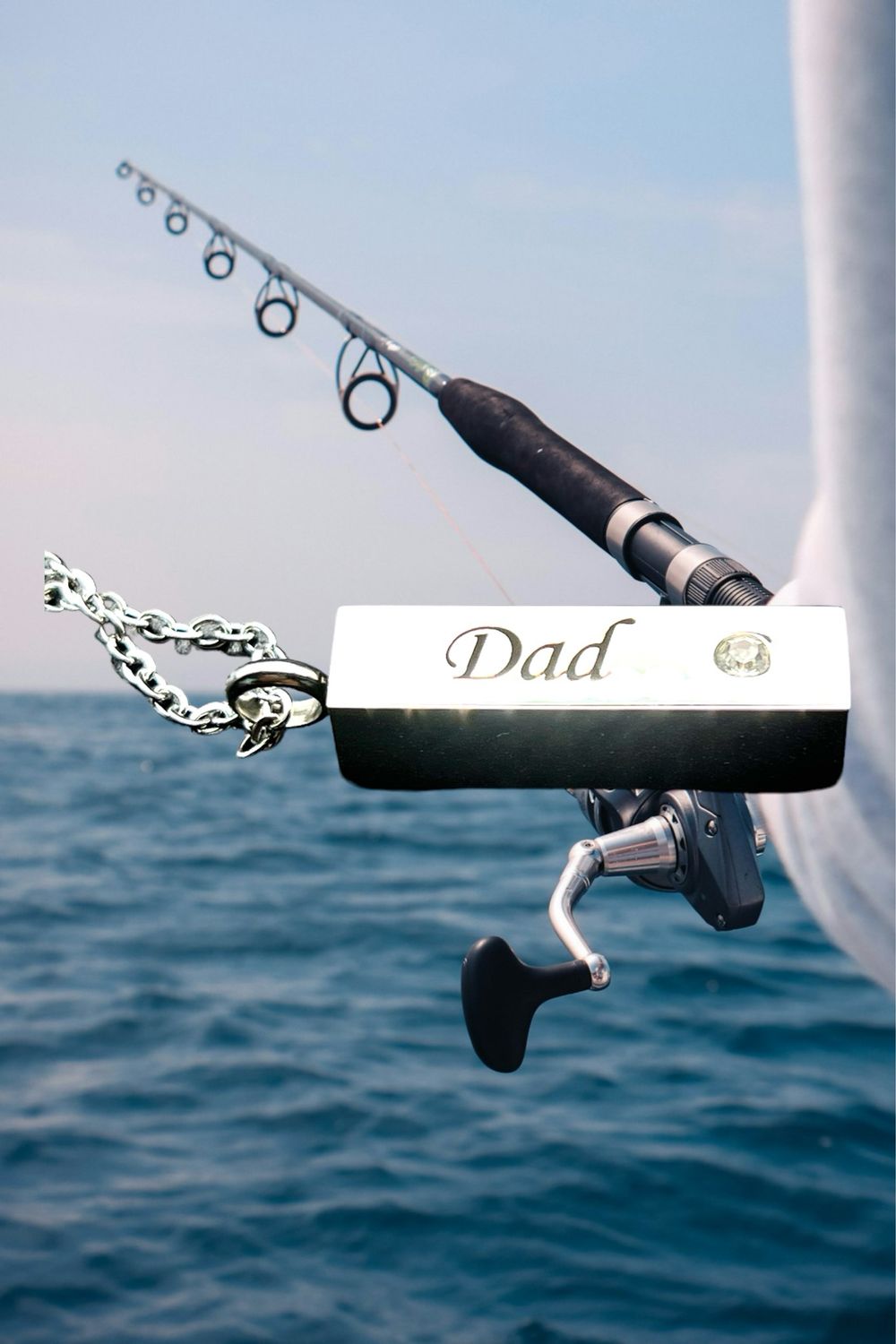 Dad Stainless Steel Bar Urn/Crystal