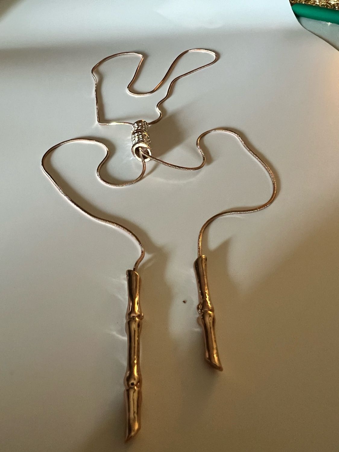 Necklace Crystal Barrel Slide