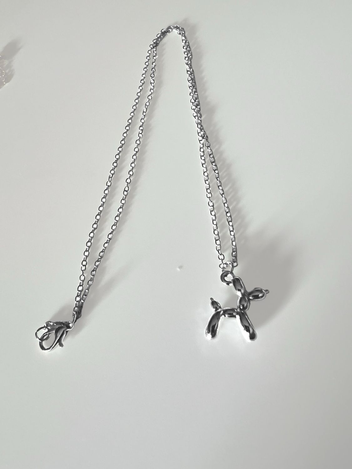 Necklace Silver Balloon Dog