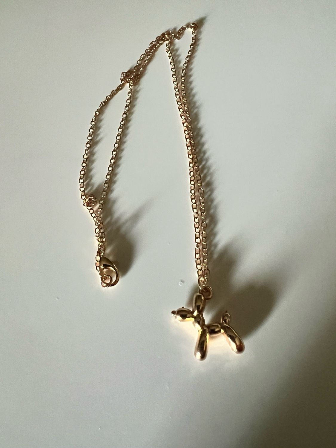 Necklace 18K Gold Plated Balloon Dog