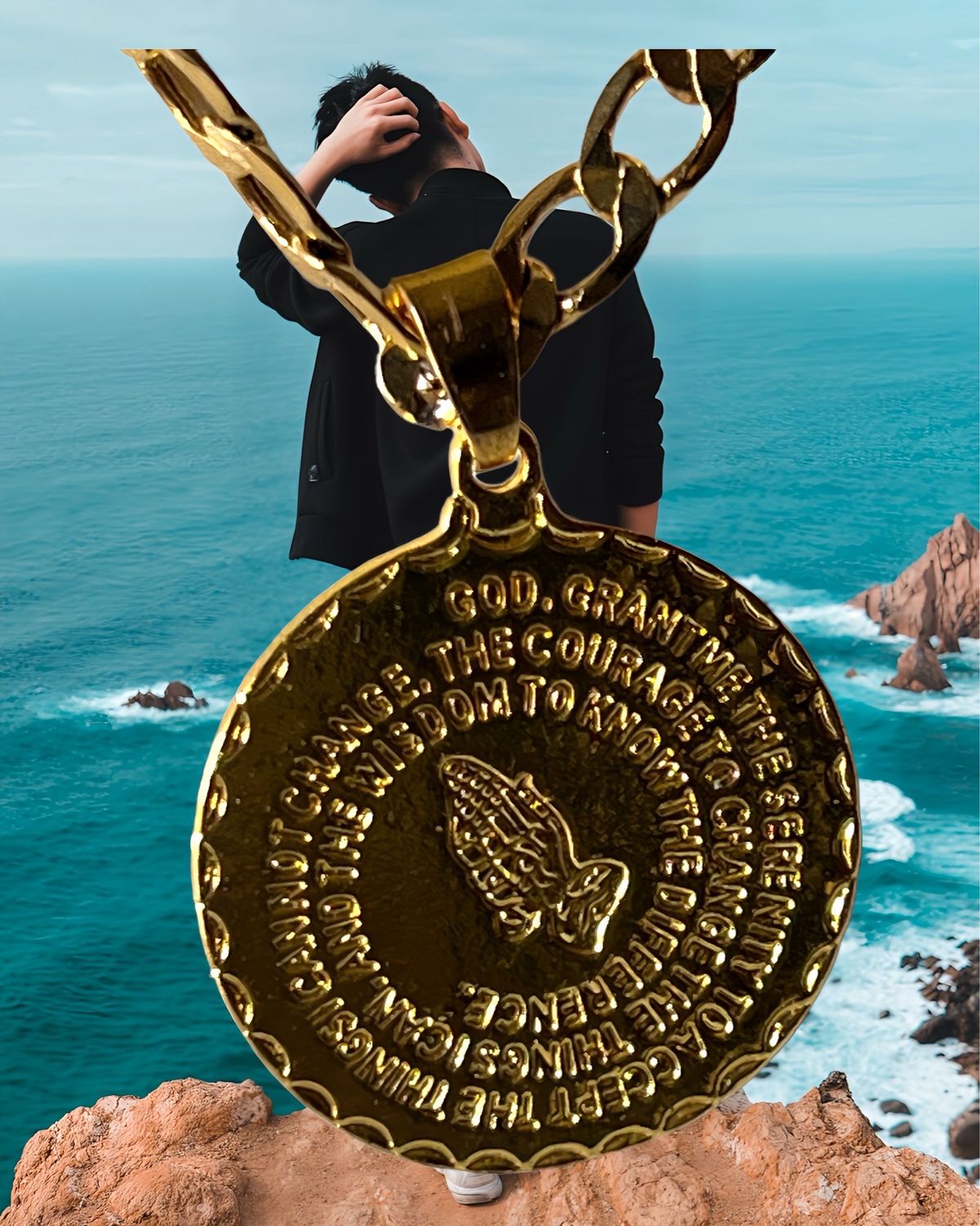 Necklace Lord Prayer And Serenity Prayer