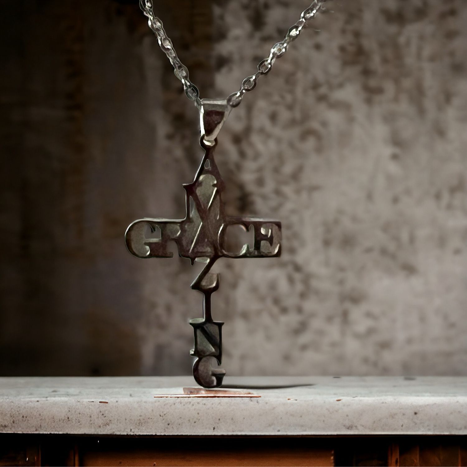 Amazing Grace Large Pendant Necklace