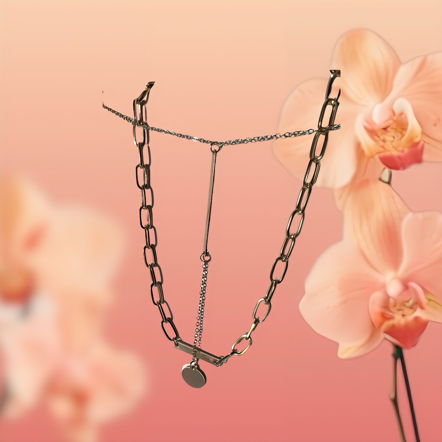 Necklace Layered Contemporary Style