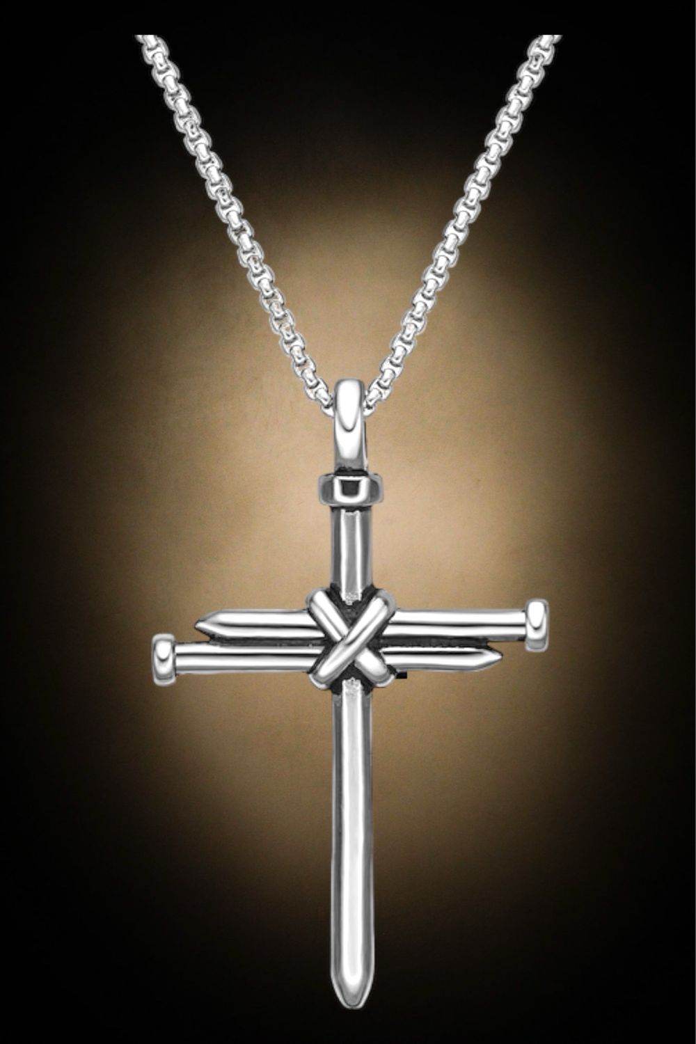 Necklace Nails Of CHRIST Cross stainless steel