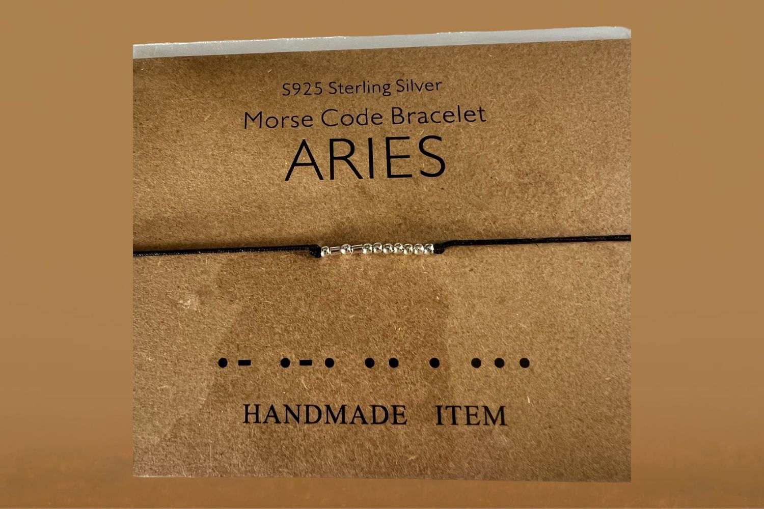 Aries Morse Code Necklace S925 Sterling silver
