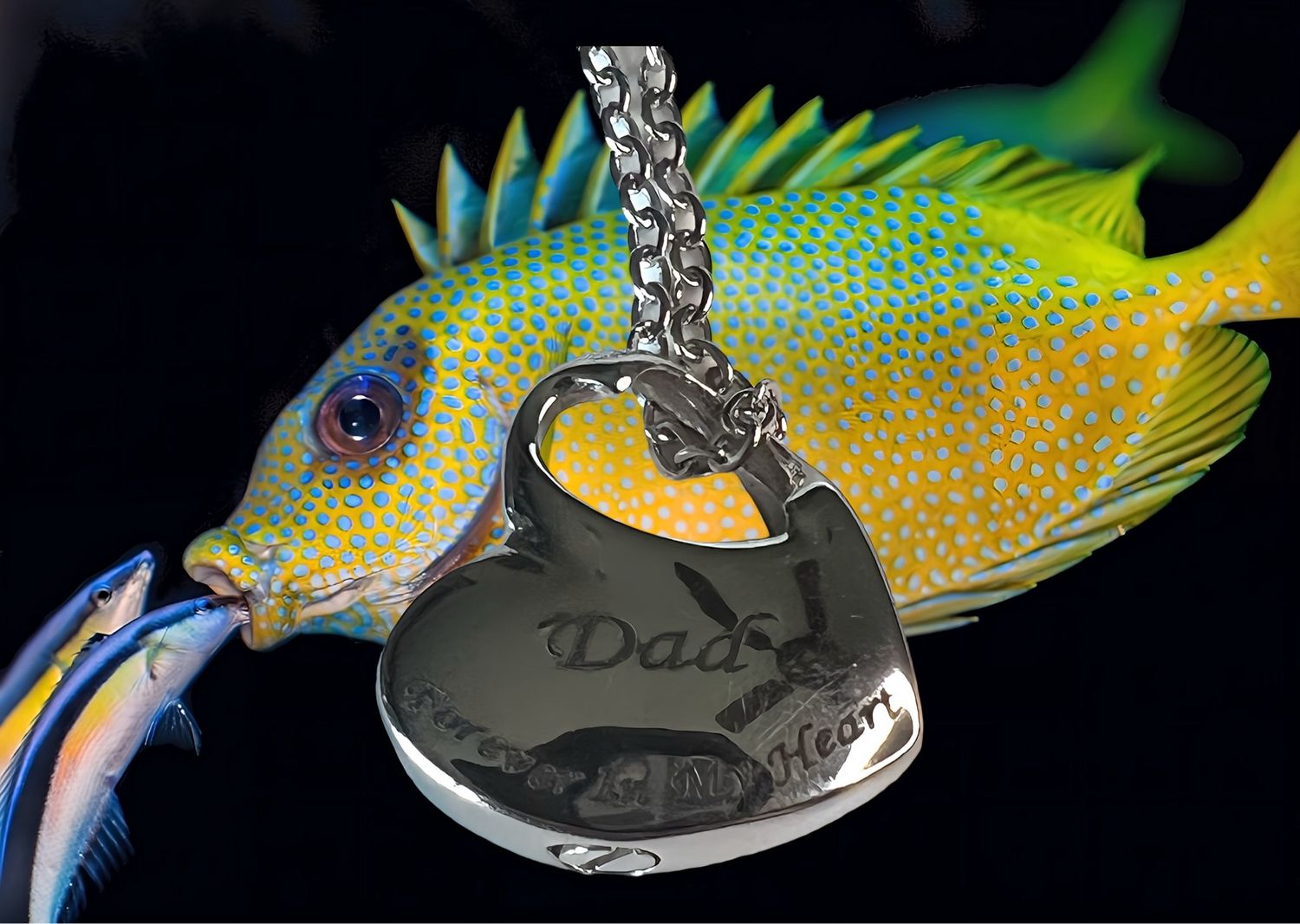 Dad Memorial Hart Jewelry