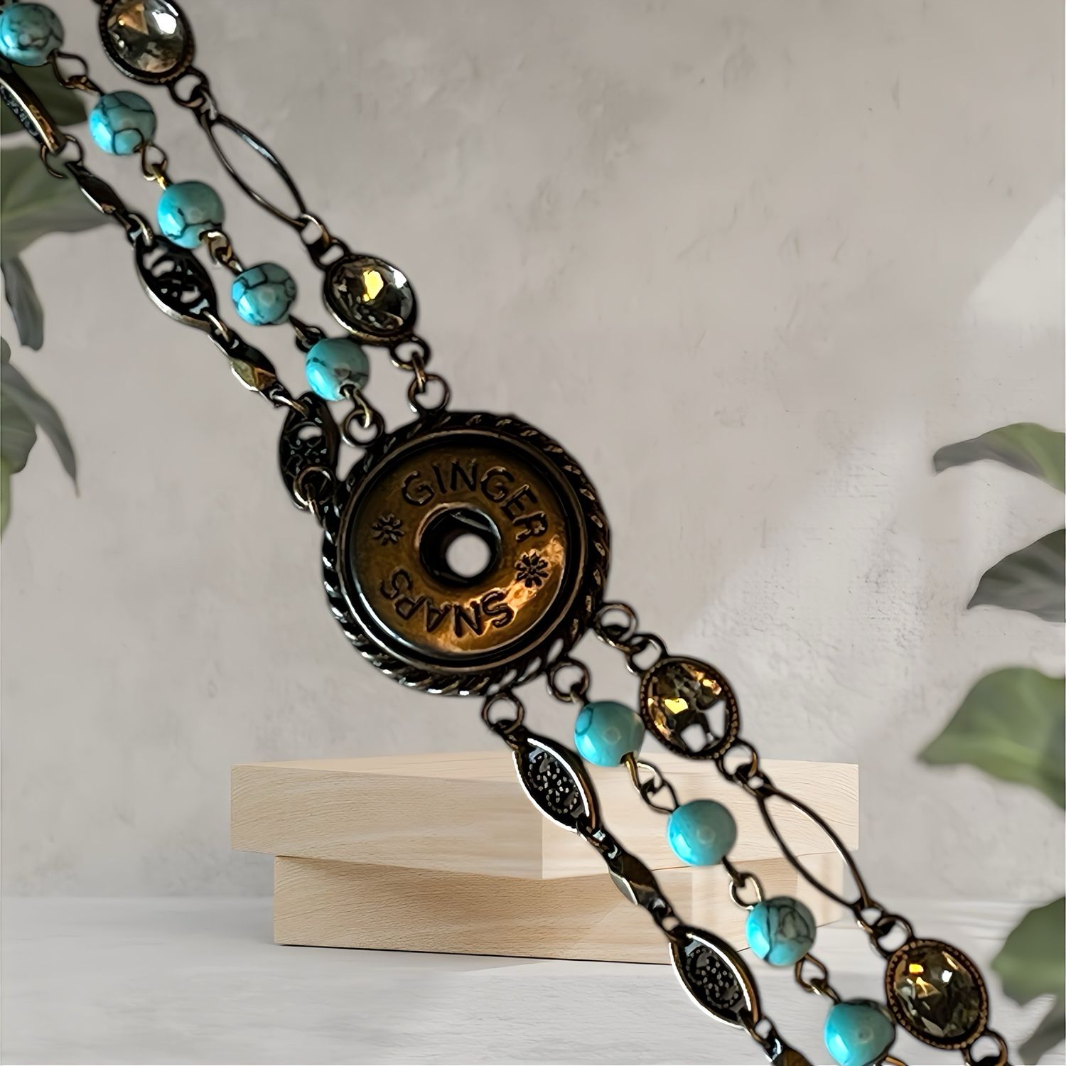 Ginger Snaps Gemstone Sierra Sky Fashion Bracelet Interchangeable Jewelry Accessory
