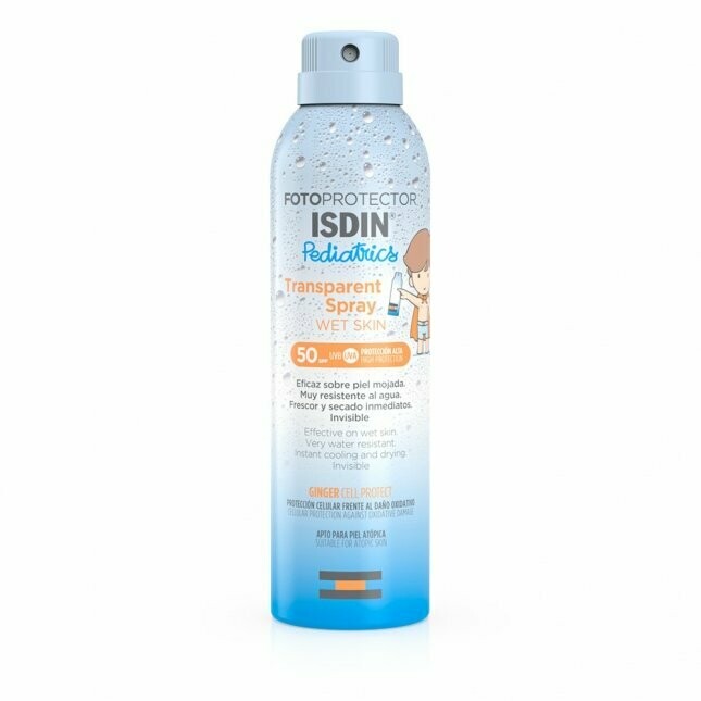 ISDIN FOTOPROTECTOR TRANSPARENT SPRAY WET SKIN PEDIATRICS SPF 50