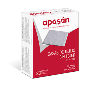 GASAS DE TEJIDO SIN TEJER 10x10 cm 20 unidades