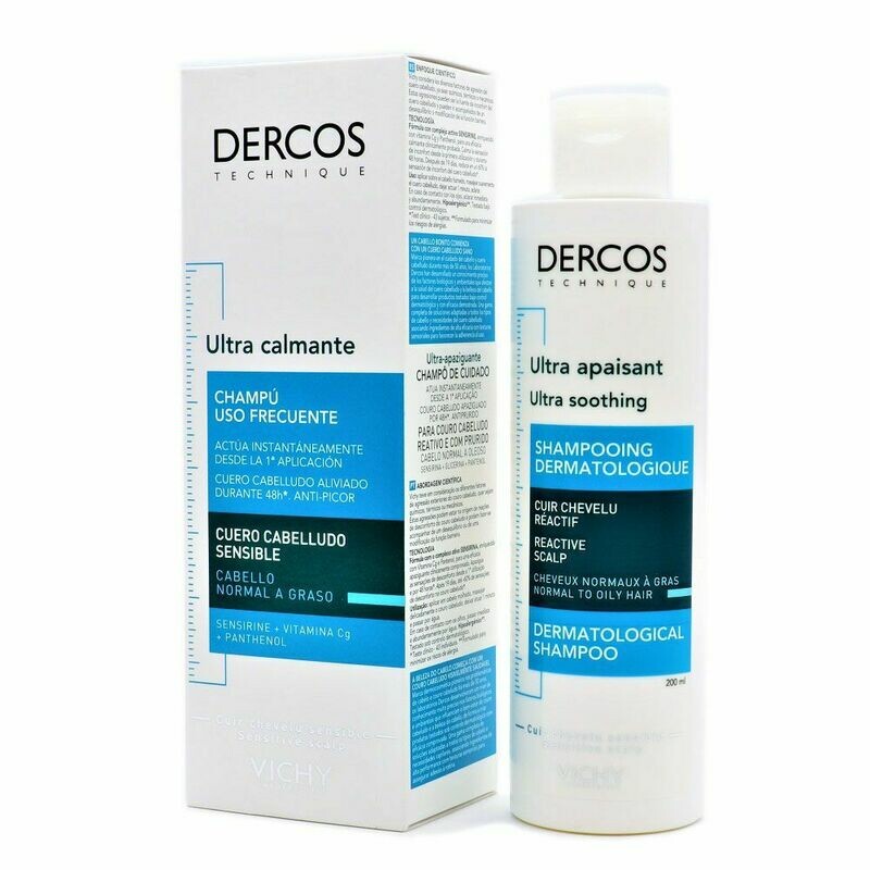 VICHY DERCOS CHAMPU ULTRA CALMANTE CABELLO NORMAL A GRASO