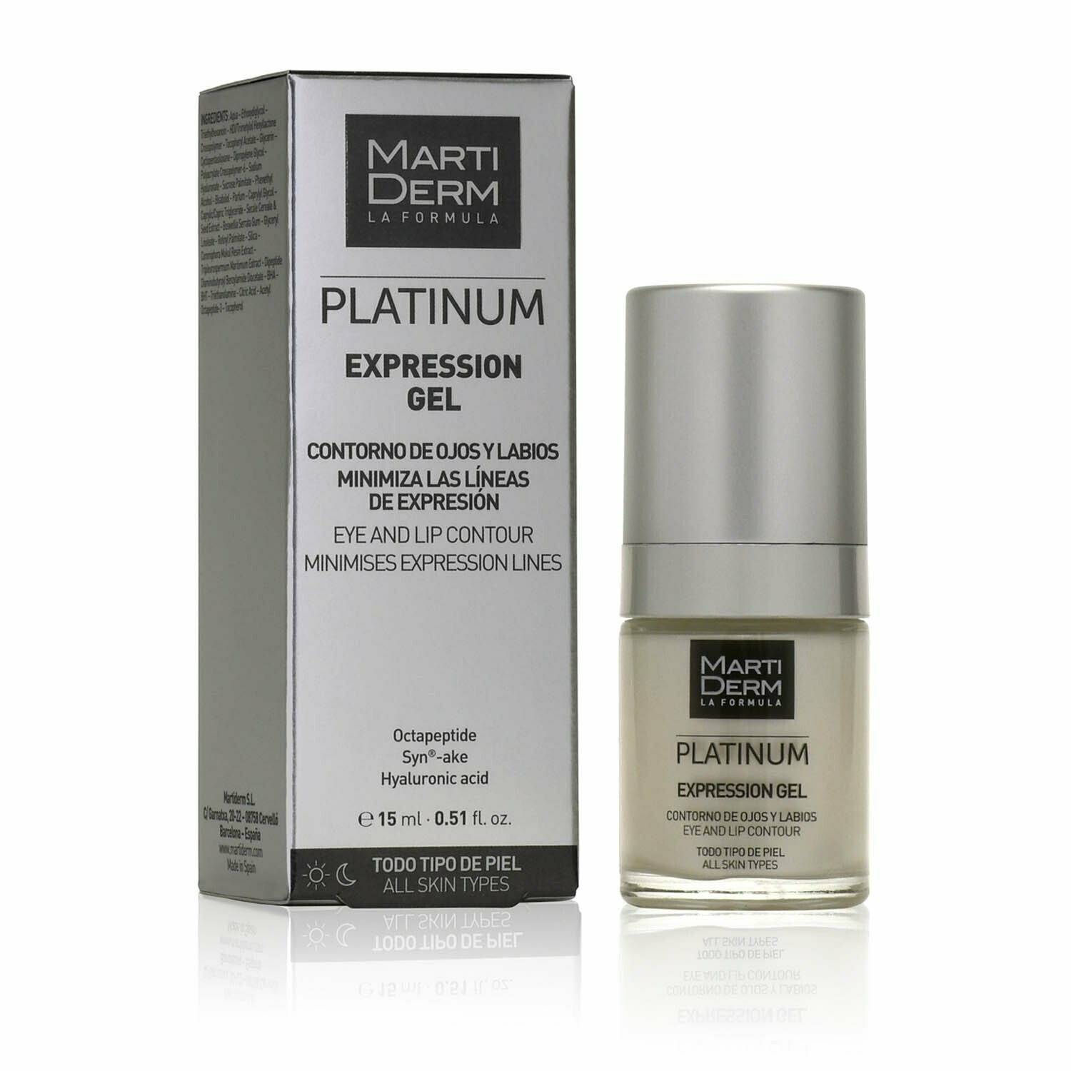 MARTIDERM PLATINUM EXPRESSION GEL CONTORNO DE OJOS