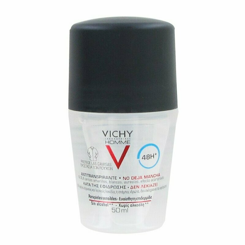 VICHY HOMME DESODORANTE 48H ANTITRANSPIRANTE Y ANTIMANCHAS