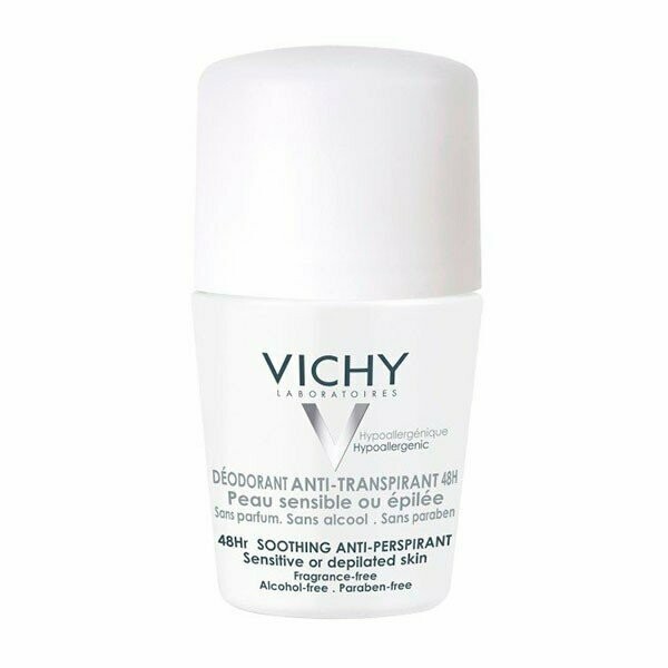 VICHY DESODORANTE ANTI-TRANSPIRANTE 48H ROLL ON PIEL SENSIBLE