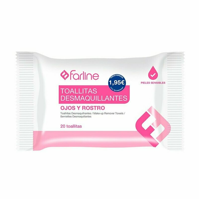 FARLINE TOALLITAS DESMAQUILLANTES OJOS Y ROSTRO