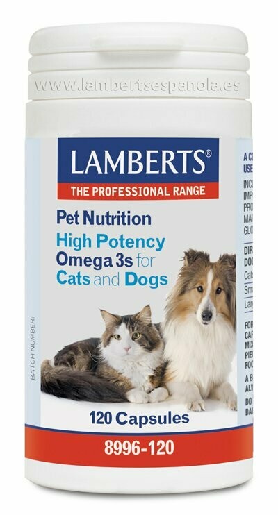 LAMBERTS OMEGA 3 PERROS Y GATOS 120 CAPSULAS LAMBERTS OMEGA 3 PERROS Y GATOS 120 CAPSULAS