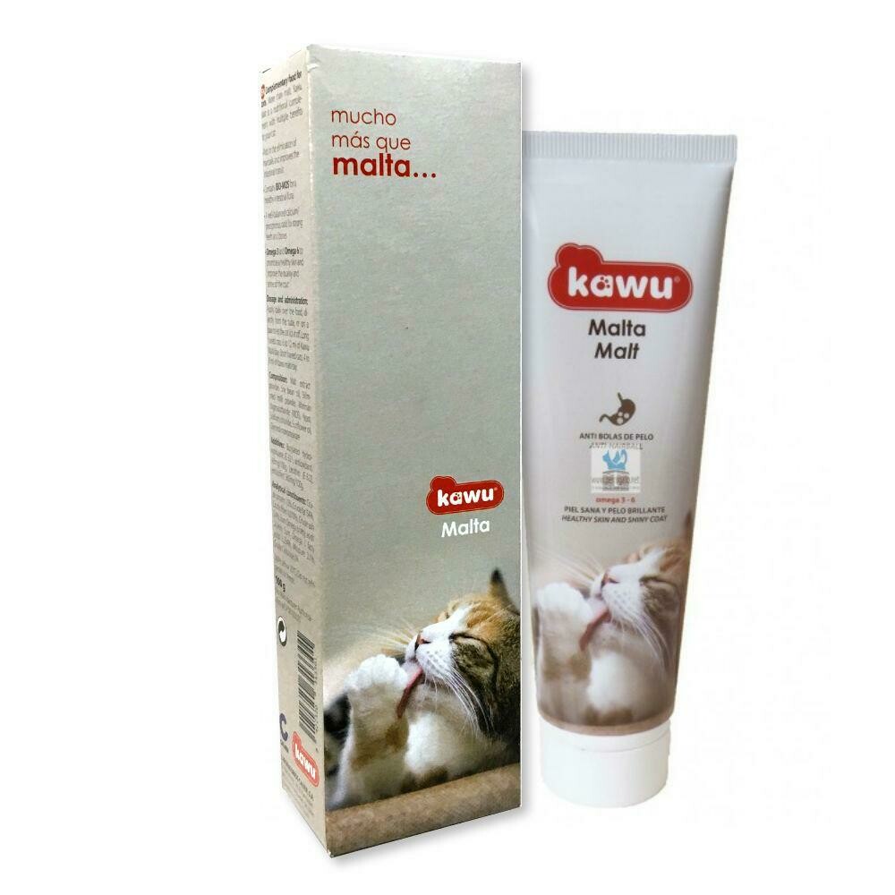 KAWU MALTA GATOS PASTA ANTIBOLAS DE PELO