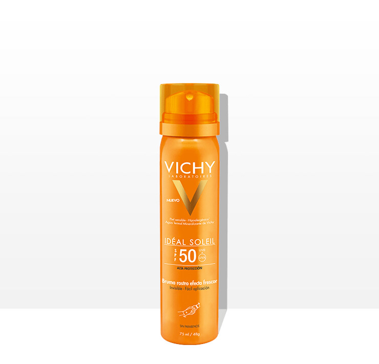 VICHY IDÉAL SOLEIL BRUMA INVISIBLE ROSTRO SPF 50 75 ml