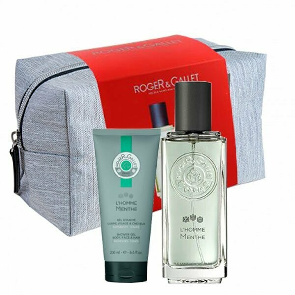 ROGER & GALLET PACK NECESER HOMBRE AGUA DE COLONIA MENTHE 100ML + GEL DUCHA MENTHE 50ML