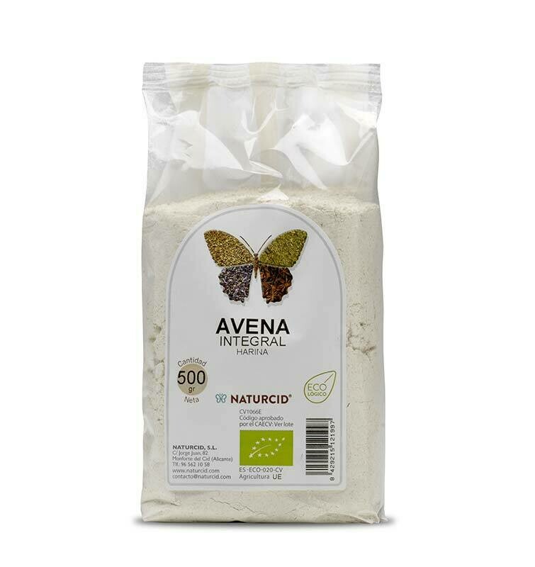 HARINA DE AVENA INTEGRAL ECOLOGICA 500 GR