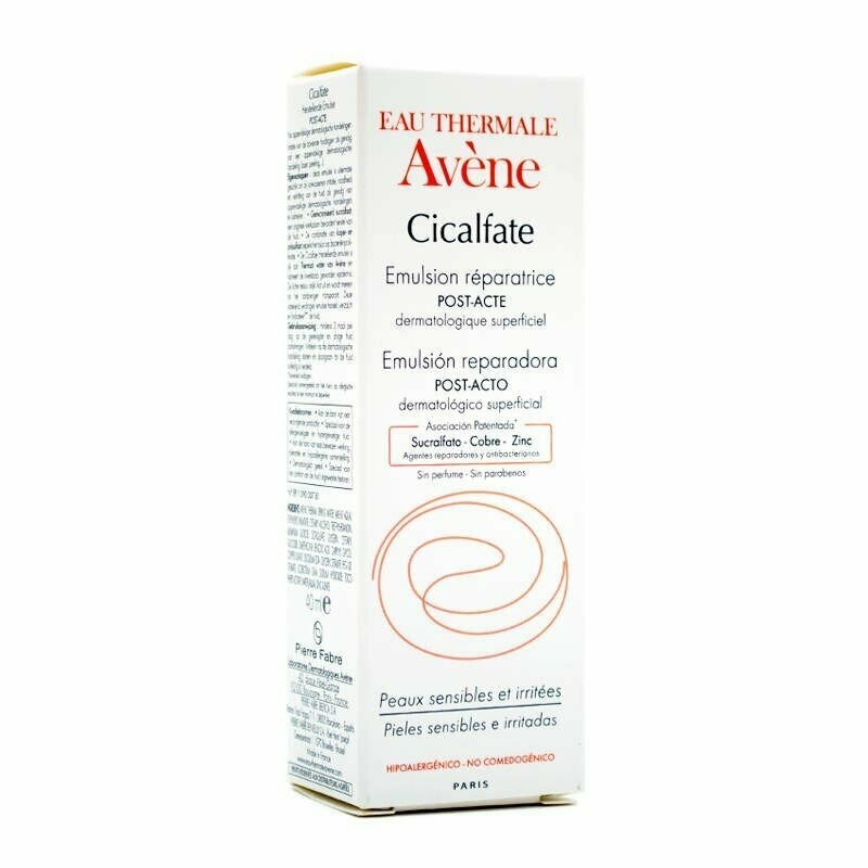 AVENE CICALFATE EMULSION REPARADORA POST ACTO DERMATOLOGICO 40 ML