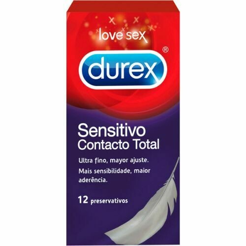 DUREX SENSITIVO CONTACTO TOTAL 12 PRESERVATIVOS