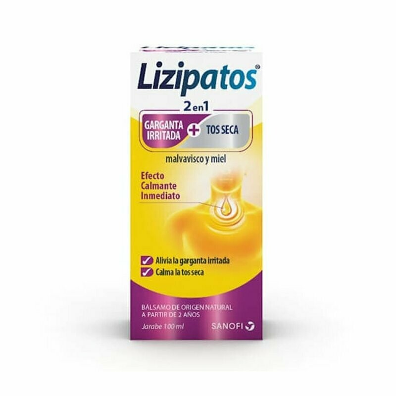 LIZIPATOS JARABE BALSAMICO GARGANTA IRRITADA + TOS SECA 100 ML
