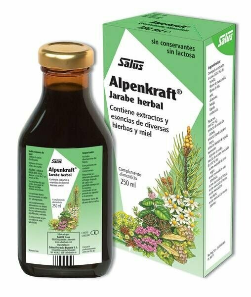 ALPENKRAFT JARABE HERBAL VIAS RESPIRATORIAS 250 ML